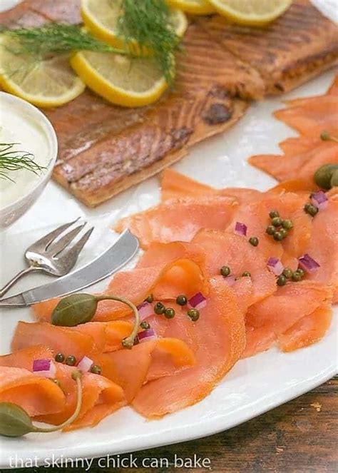 Smoked Salmon Platter- That Skinny Chick Can Bake