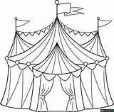 Circus Tent Coloring Page  Easy Drawing Guides sketch template