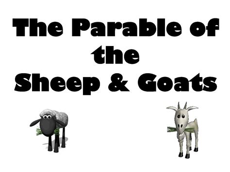 Parable of the Sheep and Goats | Scuola