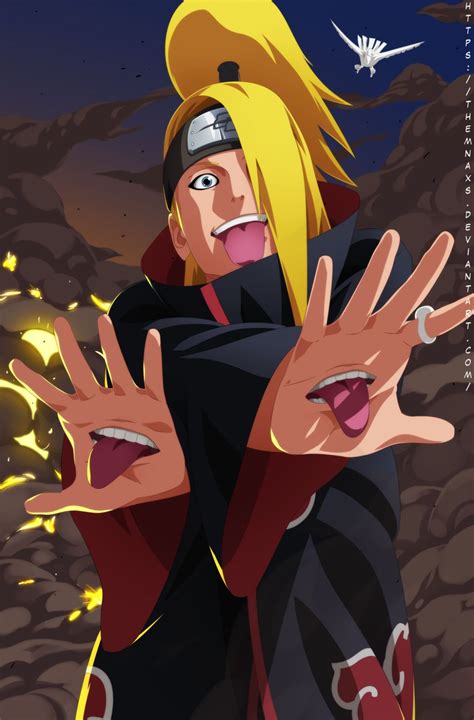 Deidara | Anime naruto, Ilustrasi karakter, Gambar animasi kartun