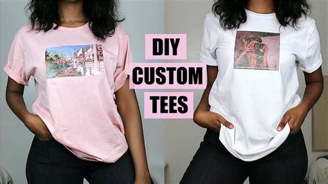 DIY Custom Print T-Shirts | NO Transfer Paper! - YouTube