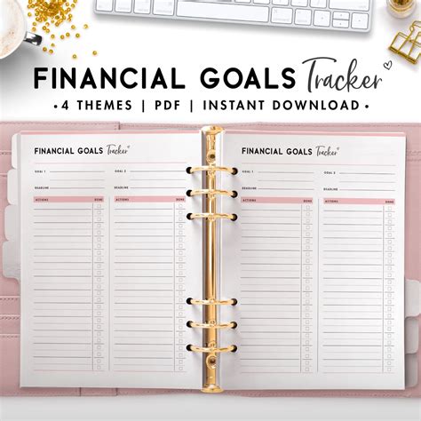 Financial Goals Tracker - World of Printables