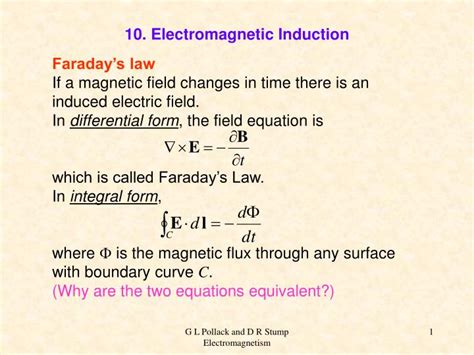 PPT - 10. Electromagnetic Induction PowerPoint Presentation, free download - ID:3038781