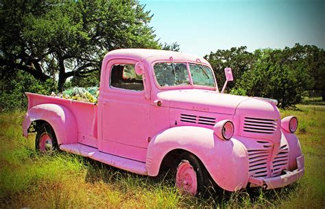 Vintage Pink Truck Photograph by Brooke Fuller