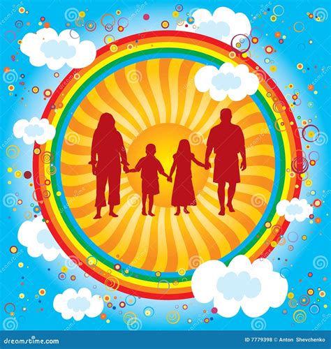 Rainbow-family Royalty Free Stock Photos - Image: 7779398