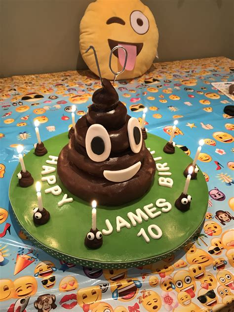 Cartoon Birthday Cake Emoji Birthday Pile Of Poo Emoji Noto Fonts | The ...