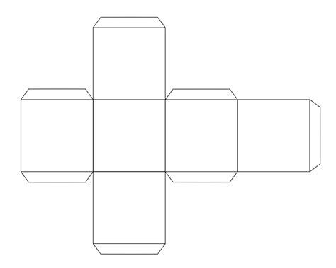 3d Cube Template - Templates Station | Word template design, Cube template, Dice template