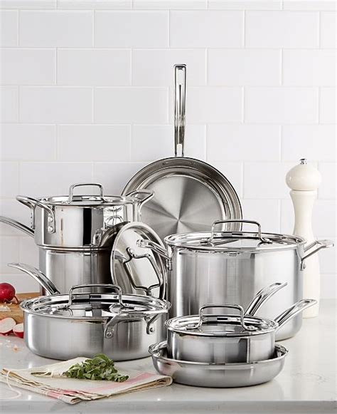 Cuisinart Multiclad Pro Tri-Ply Stainless Steel 12 Piece Cookware Set ...