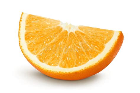 Orange Fruit Slices Isolated on White Background with Full Depth of ...