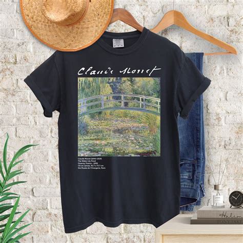 The Water Lily Pond by Claude Monet Original Comfort Colors® Shirt Fine Art T-shirt Monet's ...