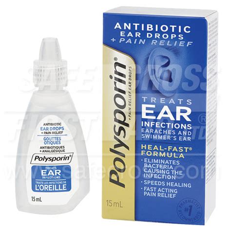 Polysporin Plus Pain Ear Drops - 15 mL – Heart Beat Inc.