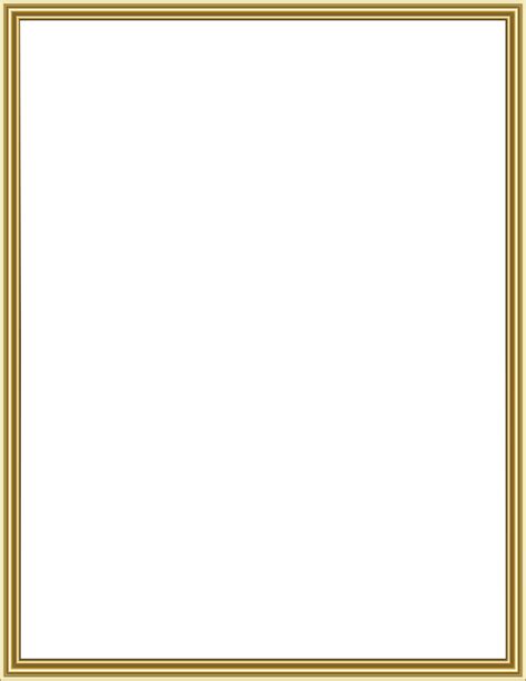 Download Thin Gold Frame Transparent Border - Medical Imaging PNG Image ...