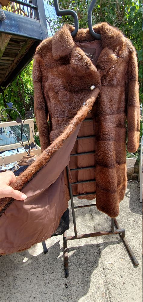 Nutria Coypu Nutria Fur Coat Evans Size 7 Austrian Lined - Etsy