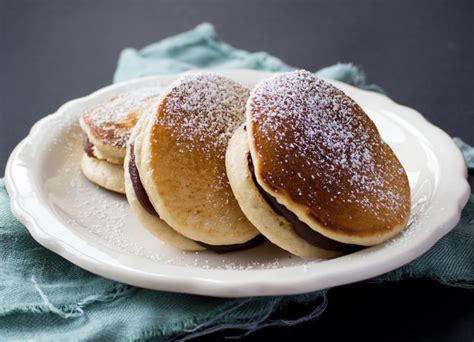 Vegan Dorayaki Japanese Pancake with Red Bean Paste Filling