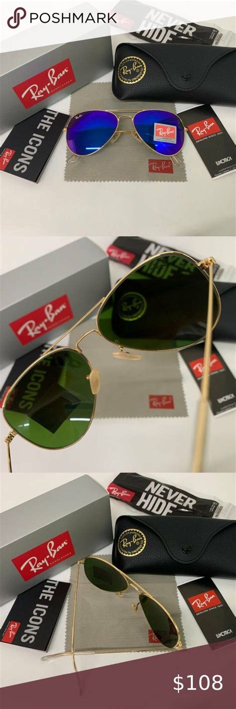 RayBan RB3025 AVIATOR Gold Frame Sunglasses