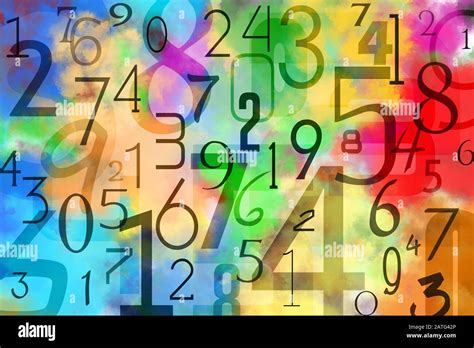 Colorful abstract numbers background Stock Photo - Alamy