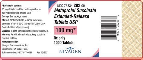 Metoprolol Succinate: Package Insert - Drugs.com