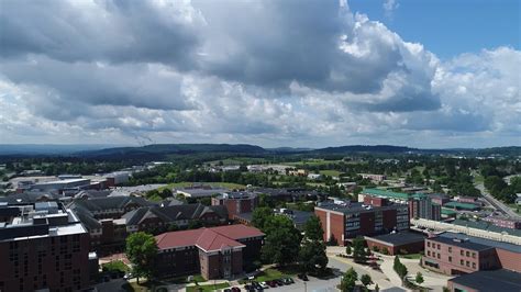 Drone's Eye View of the Indiana Univ. of PA (IUP) Campus on a Summer Day - YouTube