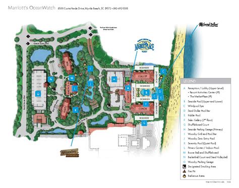 Marriott Myrtle Beach Ocean Watch Map - Water Park Hotels