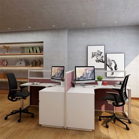 2 Person Office Cubicle Desk