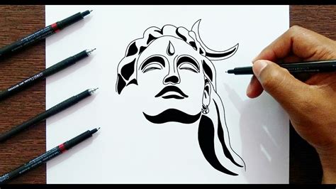 Drawing Of Shiva Easy ~ Shiva Easy Drawing Mahashivratri Lord Draw ...