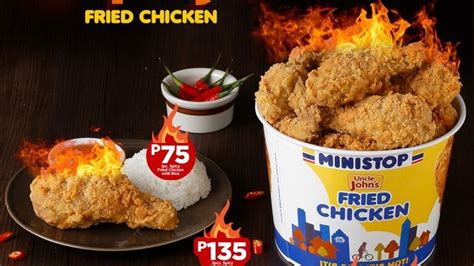 Ministop now offers spicy Uncle John's fried chicken