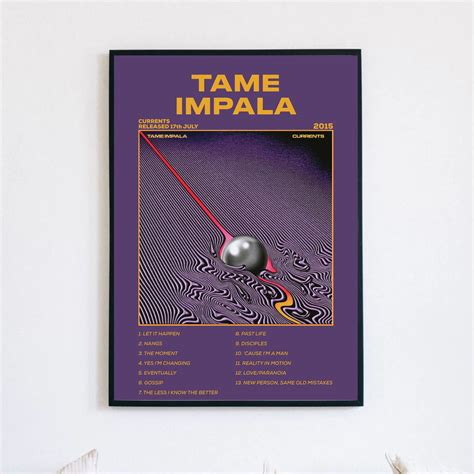 A4 Tame Impala Currents Album Art / Poster Print / Fan / Music - Etsy UK