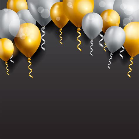 birthday celebration background, birthday balloon wallpaper 547519 Vector Art at Vecteezy