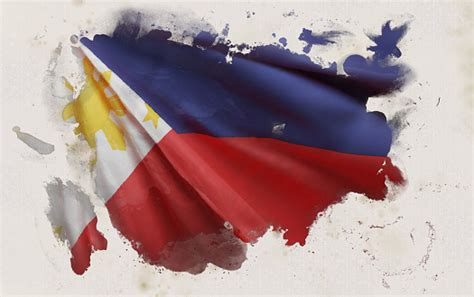 Filipino Flag Philippines National Colors Background 3d Rendering Stock Photo - Download Image ...