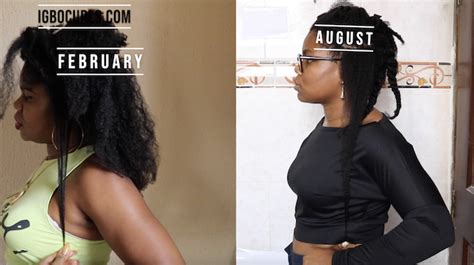 6 Months Hair Growth Challenge Update + Length Check - Igbocurls