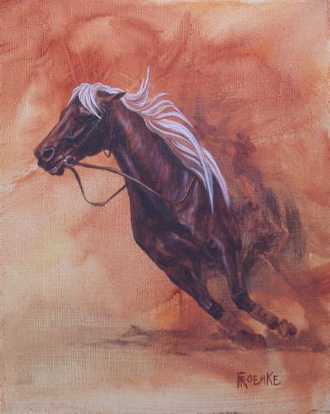 Cutting Horse I Painting by Pam Froemke