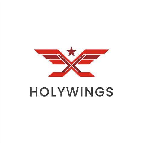 holy wings logo design template 14798920 Vector Art at Vecteezy