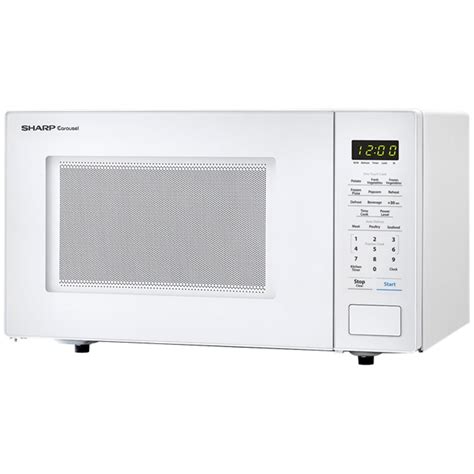 Sharp 1.1 Cu.Ft. 1000W Carousel Countertop Microwave Oven in White - SMC1131CW - Walmart.com ...