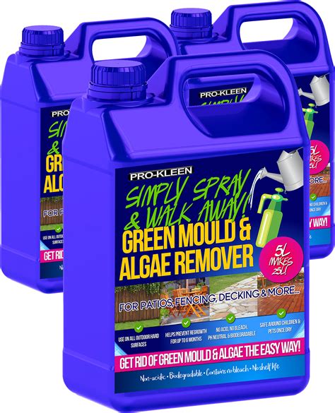 ProKleen Patio Cleaner Fluid Mould Algae Moss Killer 25% Stronger Decking 15L | eBay