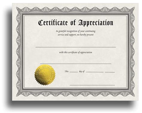 Buy Certificate of Appreciation Certificate Paper with Embossed Gold ...