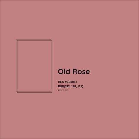 About Old Rose - Color codes, similar colors and paints - colorxs.com