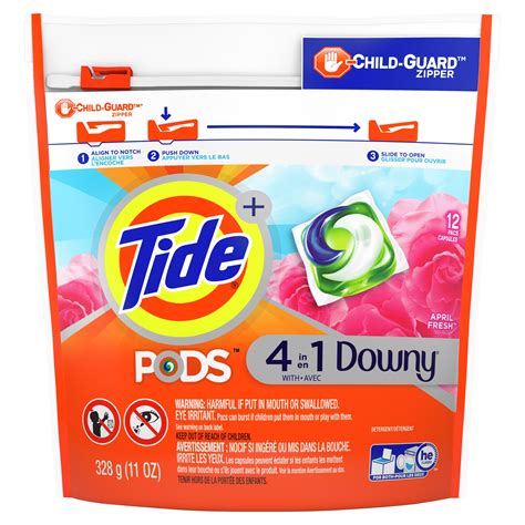 Buy Tide Pods with Downy, Liquid Laundry Detergent Pacs, April Fresh ...