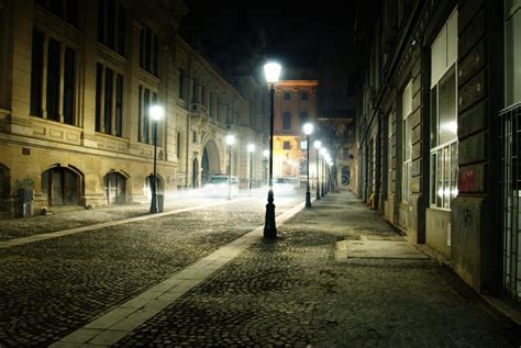 Empty Street At Night Stock Images - Image: 23248254