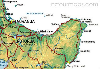 Tauranga Map - New Zealand