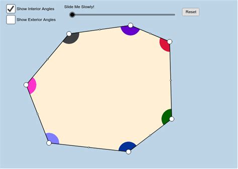 Polygon Angle Theorems: Triangle through Octagon – GeoGebra