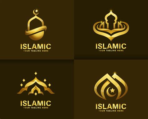 Luxurious Islamic logo vector free download