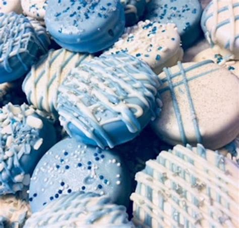 Blue Oreos Blue Chocolate Dipped Covered Oreo Cookies Baby | Etsy