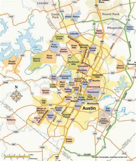 Austin Texas Map - United States