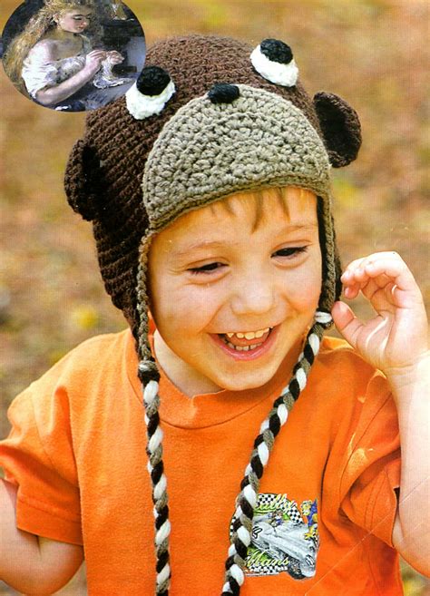 Gorro con orejas de oso a crochet - Imagui