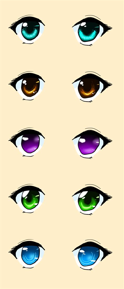 5 Ways To Color Anime Eyes by SisleyLovesKiro on DeviantArt