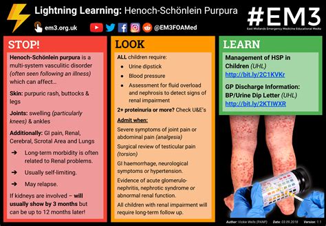 #LightningLearning: Henoch-Schönlein Purpura (HSP) : r/Hematology