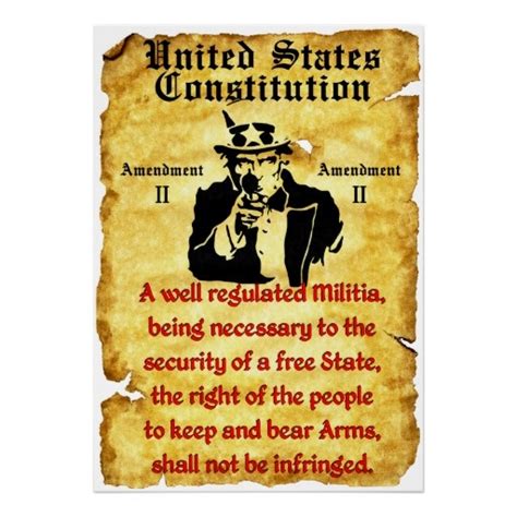 Second Amendment Poster | Zazzle.com in 2020 | Amendments, 2nd amendment, Shall not be infringed