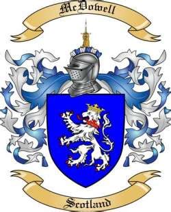 Mcdowell Family Crest from Scotland by The Tree Maker