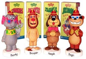 The Banana Splits characters: Snorky, Drooper, Flaegle and Bingo ...