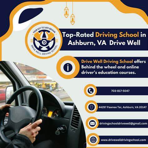 Top-Rated Driving Schools in Ashburn, VA - Drive Well | Drivers education, Driving school, Ways ...